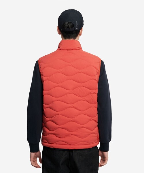 セール】撥水 キルティング ジップアップダウンベスト（ダウンベスト