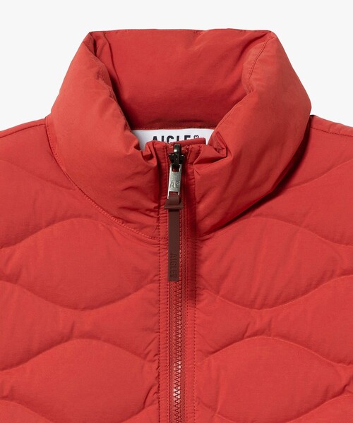 セール】撥水 キルティング ジップアップダウンベスト（ダウンベスト