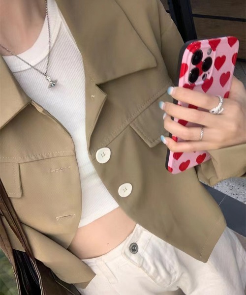 Flugge（フラッジー）の「ショートシャツジャケット（その他アウター・レディース・ベージュ・MEDIUM/LARGE）」の2枚目の写真