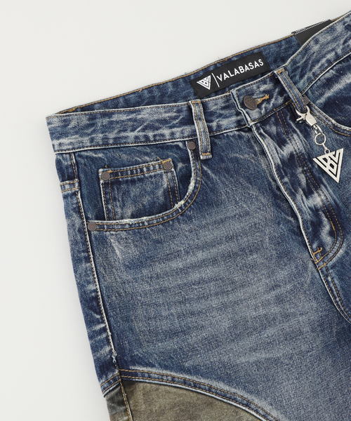 VALABASAS(ヴァラバサス)の「VALABASAS/ヴァラバサス Revel Baggy(デニムパンツ・メンズ・ブルー・LARGE/MEDIUM)」の4枚目の写真