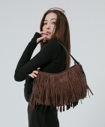 BLONDEY（ブロンディ）の「スウェードフリンジショルダーバッグ（トートバッグ）」