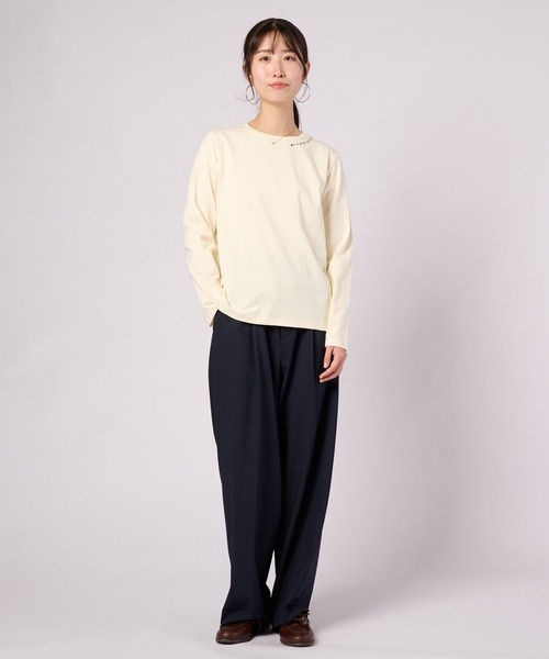 Arnold Palmer(アーノルドパーマー)の「ワンポイントロゴ ベーシック ロングスリーブTシャツ(Tシャツ/カットソー・レディース・クリーム/ネイビー/ピンク・S/M/L)」の12枚目の写真