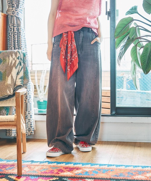ymkn incarnation 立体裁断クロップドデニムパンツ 3Dドロップデニムパンツ [NKJ 2026AW]（デニムパンツ）｜niko and