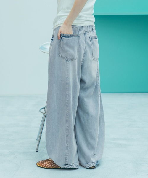 3Dドロップデニムパンツ [NKJ 2026SS]（デニムパンツ）｜niko and