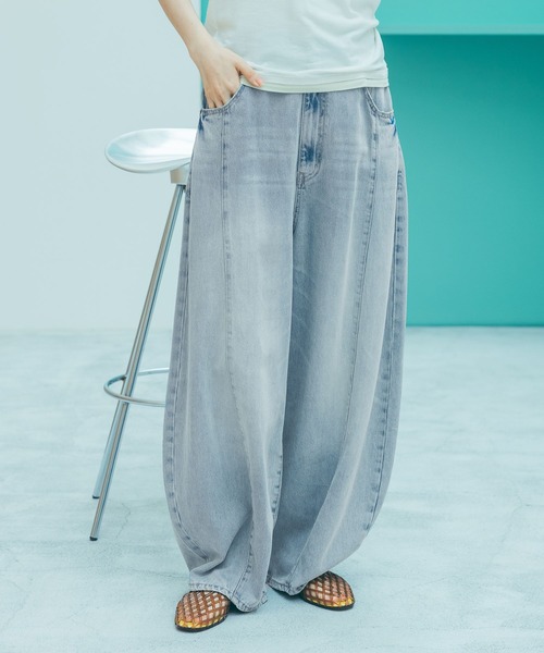 3Dドロップデニムパンツ [NKJ 2026SS]（デニムパンツ）｜niko and