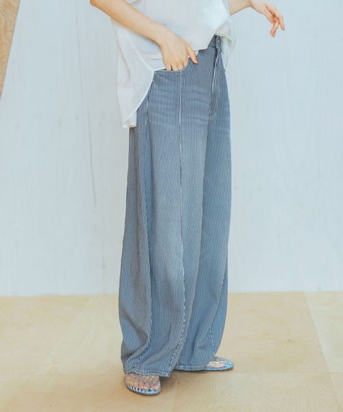 3Dドロップデニムパンツ [NKJ 2026SS]（デニムパンツ）｜niko and