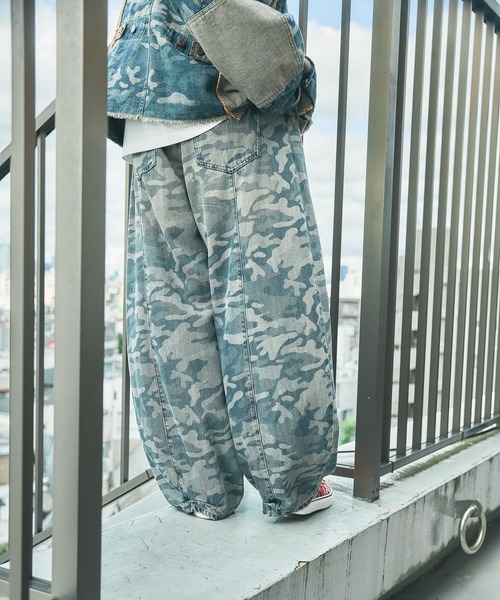 niko and...（ニコアンド）の「3Dドロップデニムパンツ [NKJ 2026AW]（デニムパンツ・レディース・インディゴブルー/ライトブルー/サックスブルー/グリーン/カーキ/ブラウン/クリアブルー/パープル/チャコール・MEDIUM/LARGE/SMALL）」の21枚目の写真