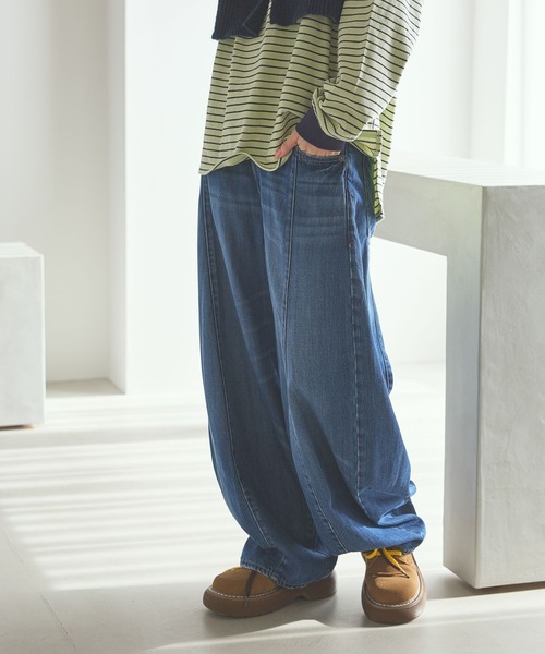 NKJ 2026SS] 3Dドロップデニムパンツ（デニムパンツ）｜niko and