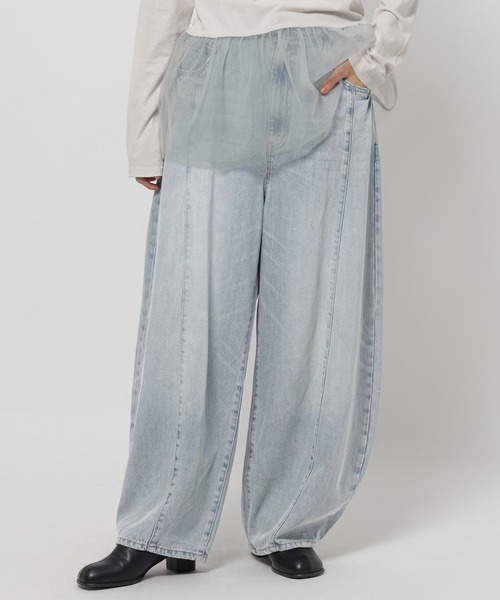 NKJ 2026SS] 3Dドロップデニムパンツ（デニムパンツ）｜niko and