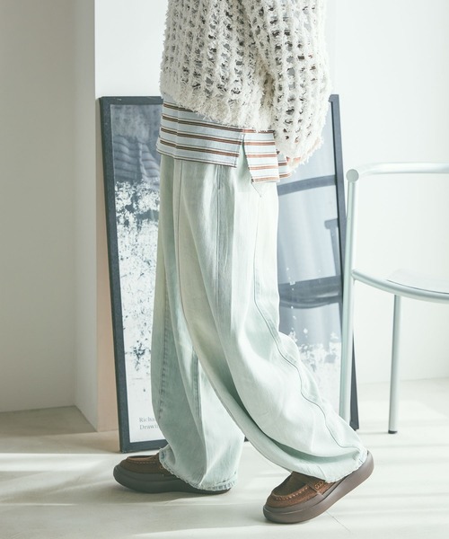 NKJ 2026SS] 3Dドロップデニムパンツ（デニムパンツ）｜niko and