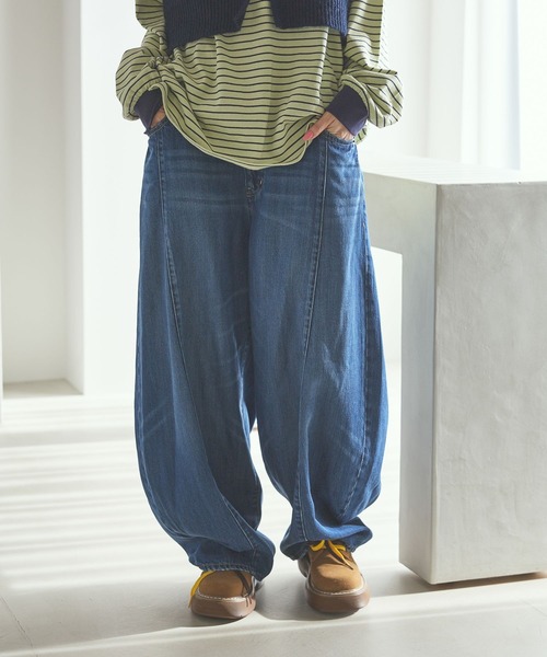 NKJ 2026SS] 3Dドロップデニムパンツ（デニムパンツ）｜niko and