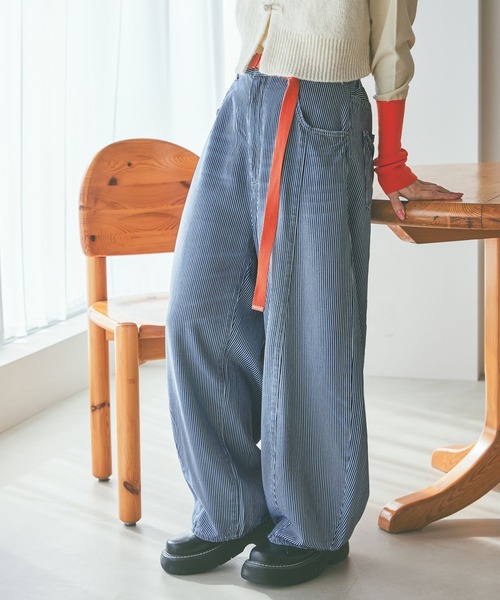 3Dドロップデニムパンツ Ｌサイズ 3Dドロップデニムパンツ [NKJ 2026SS]（デニムパンツ）｜niko and