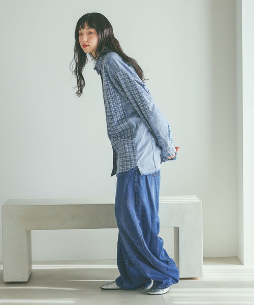 3Dドロップデニムパンツ [NKJ 2026SS]（デニムパンツ）｜niko and
