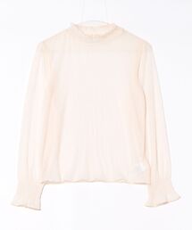 シアーハイネックカットソープルオーバー