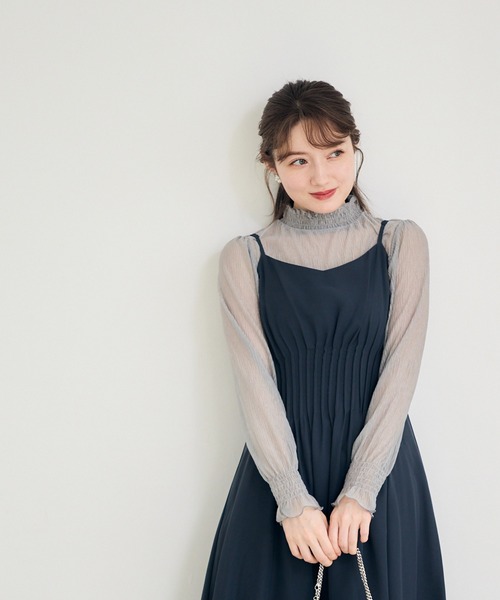 12Twelve Agenda(トゥエルブ アジェンダ)の「シアーハイネックカットソープルオーバー(Tシャツ/カットソー・レディース・ブラック/アイボリー/ライトグレー/ブラック系その他・M)」の9枚目の写真