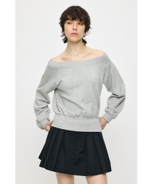 SIDE SLIT OFF SHOULDER スウェット