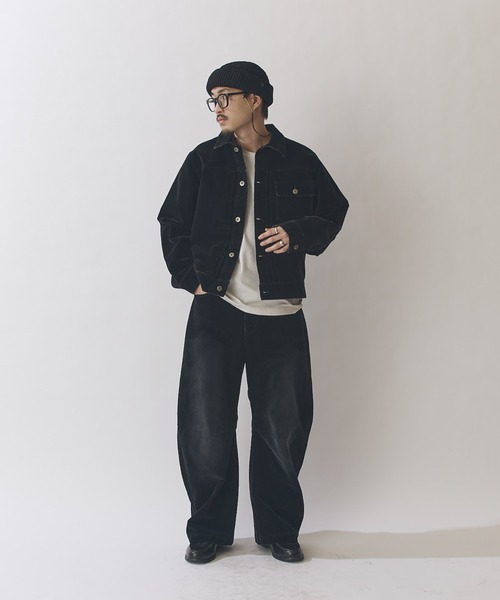 Lui's（ルイス）の「フロッキートラッカーデニムジャケット（デニムジャケット・メンズ・ブラウン/ブラック・S/M）」の5枚目の写真