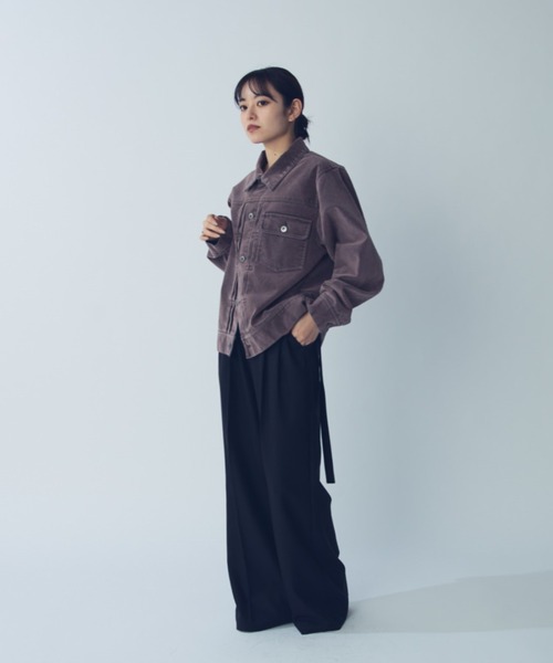 Lui's（ルイス）の「フロッキートラッカーデニムジャケット（デニムジャケット・メンズ・ブラウン/ブラック・S/M）」の16枚目の写真