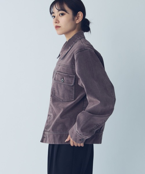 Lui's（ルイス）の「フロッキートラッカーデニムジャケット（デニムジャケット・メンズ・ブラウン/ブラック・S/M）」の13枚目の写真