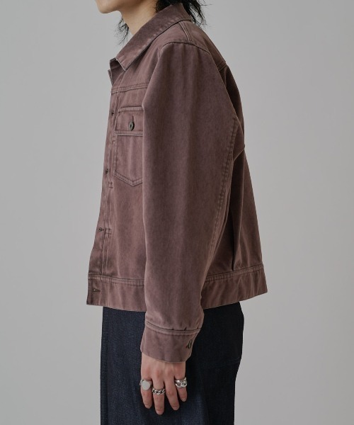 Lui's(ルイス)の「フロッキートラッカーデニムジャケット(デニムジャケット・メンズ・ブラウン/ブラック・S/M)」の14枚目の写真