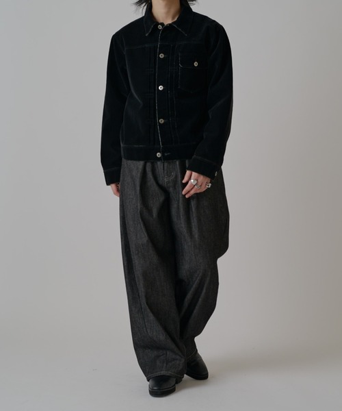 Lui's(ルイス)の「フロッキートラッカーデニムジャケット(デニムジャケット・メンズ・ブラウン/ブラック・S/M)」の10枚目の写真