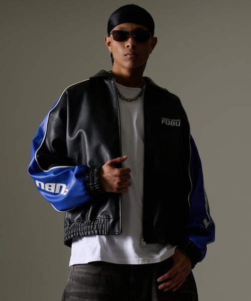 FUBU( フブ)の「FUBU-Faux Leather Jacket(その他アウター・メンズ・ブラック/ブルー・L/M)」の7枚目の写真