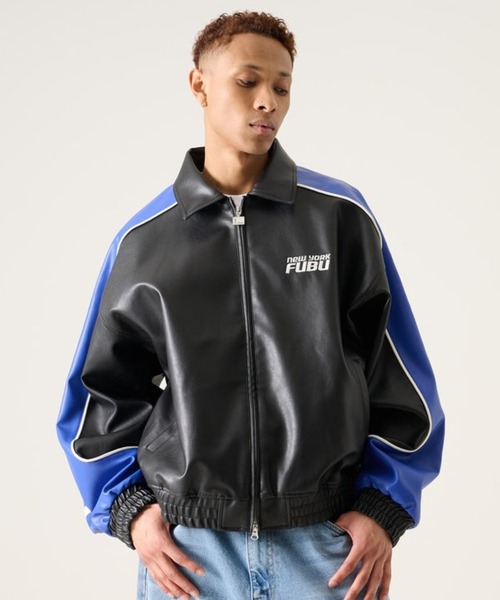 FUBU( フブ)の「FUBU-Faux Leather Jacket(その他アウター・メンズ・ブラック/ブルー・L/M)」の8枚目の写真
