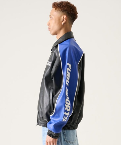 FUBU( フブ)の「FUBU-Faux Leather Jacket(その他アウター・メンズ・ブラック/ブルー・L/M)」の9枚目の写真