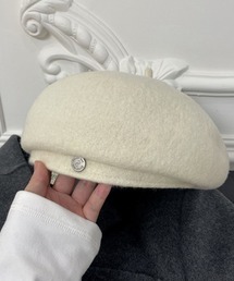 PIN（ピン）の「コインチャーム付き フェルトベレー帽（ハンチング/ベレー帽）」