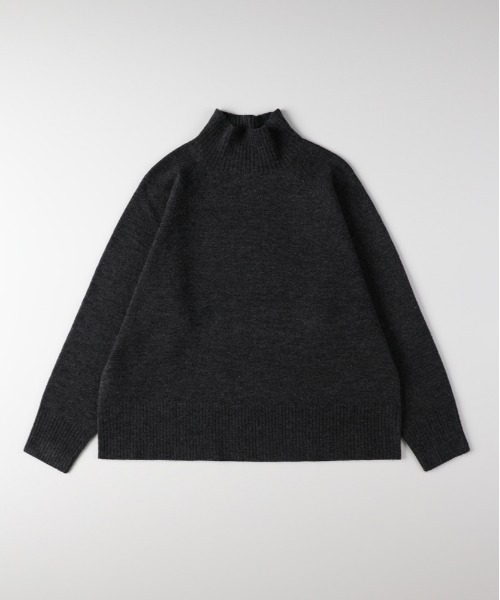 Right-on（ライトオン）の「【HONEYSUCKLE ROSE】ハイネックセーター (ボリューミーシルエット / 保温性 / レイヤードコーデ)（ニット/セーター・レディース・ブラウン/ダークグレー/グレー・M/L/S）」の20枚目の写真