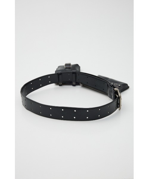 SLY（スライ）の「【2026SS新作】2WAY WAIST BELT POUCH ツーウェイ ウエストベルトポーチ（ボディバッグ/ウエストポーチ・レディース・ブラック・FREE）」の2枚目の写真