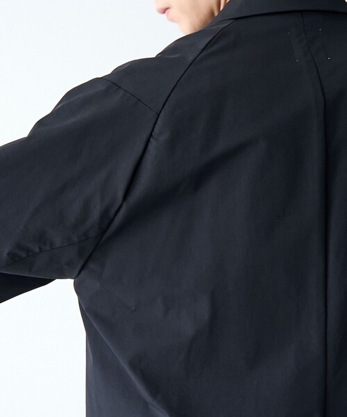 coen（コーエン）の「ストレッチテックナイロンテーラードジャケット【ストレッチ、はっ水、耐摩耗性、UVカット】（テーラードジャケット・メンズ・ブラック/ダークグレー・S/M/L/XL）」の13枚目の写真