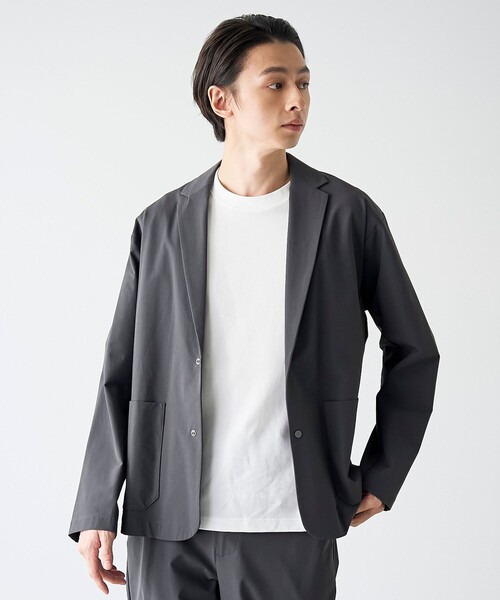 セール】ストレッチテックナイロンテーラードジャケット【ストレッチ