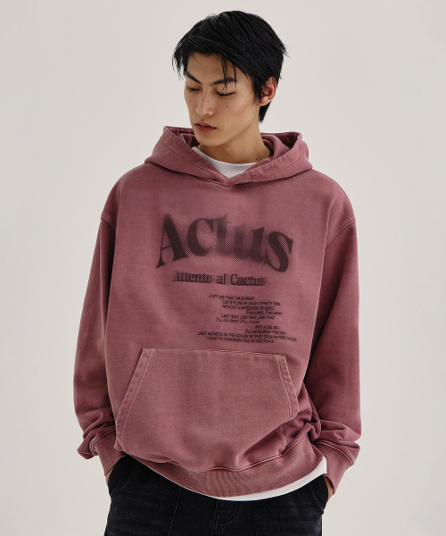 KIIMUIR（キミュア）の「ピグメント ACTUS フードパーカー_ペールピンク（パーカー・レディース・ベビーピンク・LARGE）」の3枚目の写真