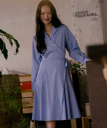 TILL I DIE（ティルアイダイ）の「ラップドレス TISU01OP05_ブルー（ワンピース）」