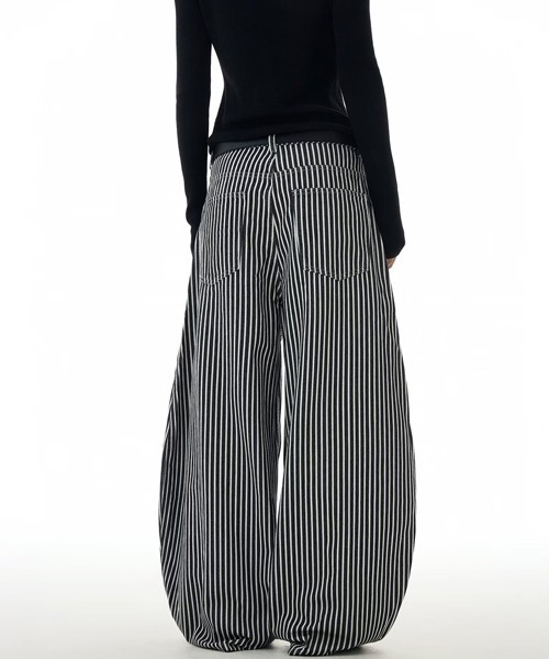 Ressaca（レサーカ）の「ストライプ柄ワイドパンツ（その他パンツ・レディース・ブラック・M/L/XL）」の10枚目の写真