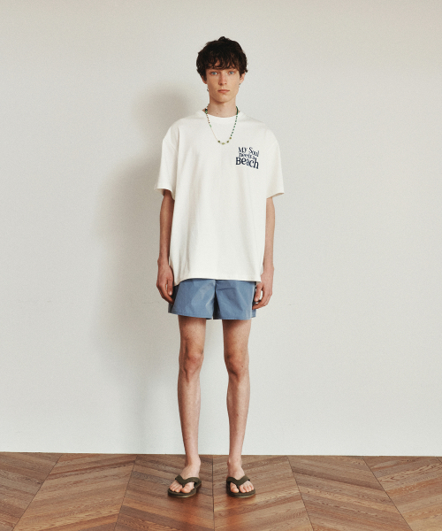 HEUTE(ホイテ)の「BEACH T-SHIRT (WHITE)(Tシャツ/カットソー・メンズ・ホワイト・M/L)」の2枚目の写真