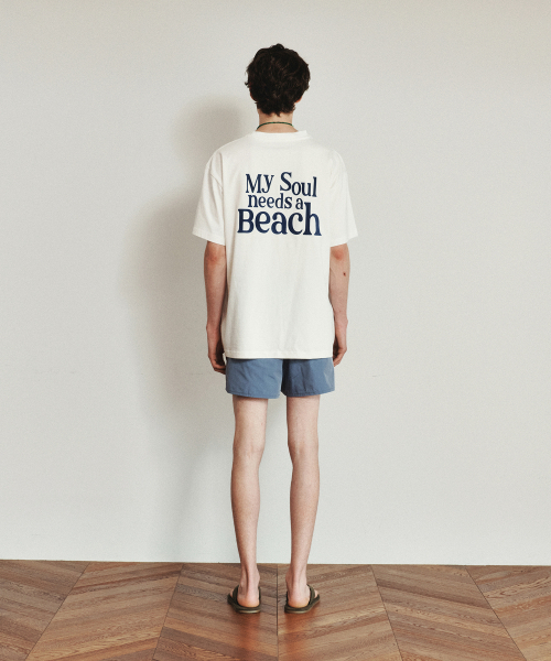 HEUTE(ホイテ)の「BEACH T-SHIRT (WHITE)(Tシャツ/カットソー・メンズ・ホワイト・M/L)」の4枚目の写真