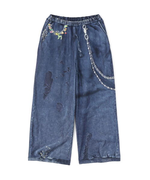 ROYAL FLASH（ロイヤルフラッシュ）の「TALKING ABOUT THE ABSTRACTION/トーキングアバウトジアブストラクション/別注SWEAT ACC WIDE PANTS（その他パンツ・メンズ・ブラック/グレー・S/M/L）」の8枚目の写真