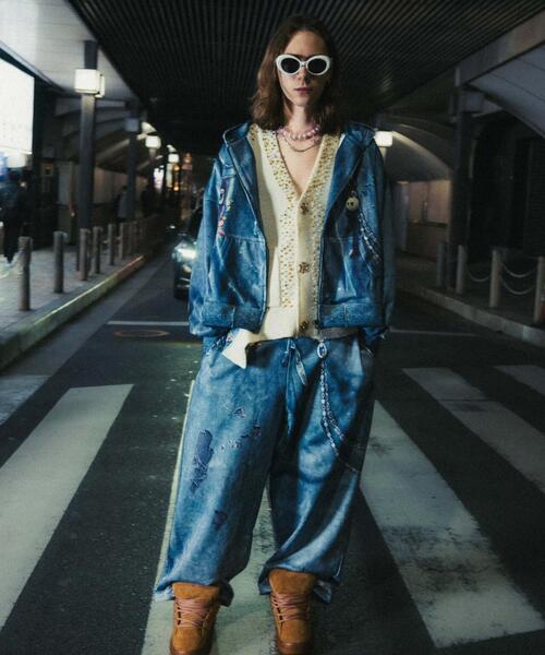 ROYAL FLASH（ロイヤルフラッシュ）の「TALKING ABOUT THE ABSTRACTION/トーキングアバウトジアブストラクション/別注SWEAT ACC WIDE PANTS（その他パンツ・メンズ・ブラック/グレー・S/M/L）」の19枚目の写真