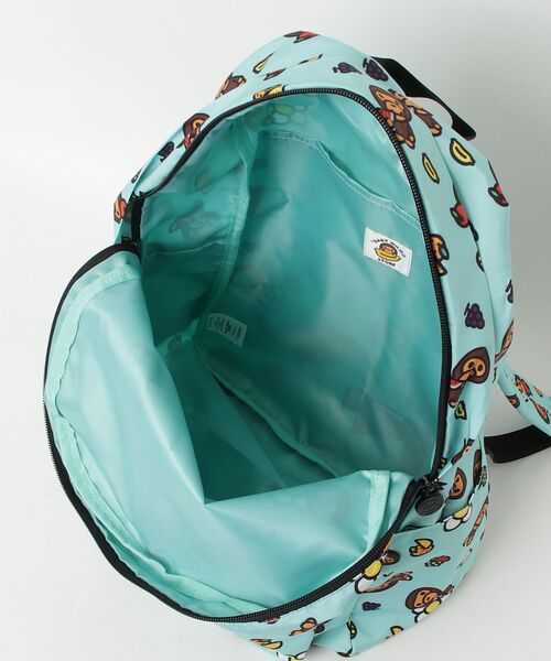 A BATHING APE（アベイシングエイプ）の「BABY MILO LARGE BACKPAC #2（ショルダーバッグ・メンズ・グリーン/アイボリー・FREE）」の13枚目の写真