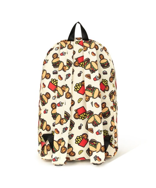 A BATHING APE（アベイシングエイプ）の「BABY MILO LARGE BACKPAC #2（ショルダーバッグ・メンズ・グリーン/アイボリー・FREE）」の5枚目の写真