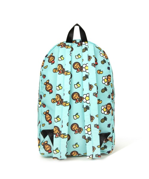 A BATHING APE（アベイシングエイプ）の「BABY MILO LARGE BACKPAC #2（ショルダーバッグ・メンズ・グリーン/アイボリー・FREE）」の6枚目の写真