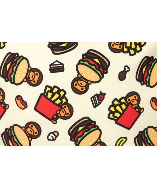 A BATHING APE（アベイシングエイプ）の「BABY MILO LARGE BACKPAC #2（ショルダーバッグ・メンズ・グリーン/アイボリー・FREE）」の7枚目の写真