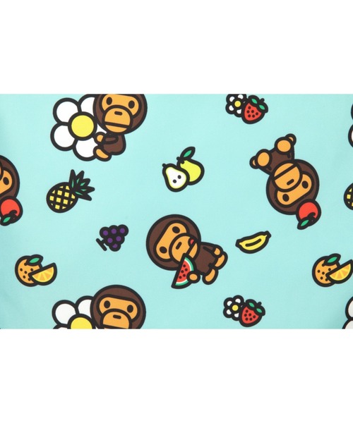 A BATHING APE（アベイシングエイプ）の「BABY MILO LARGE BACKPAC #2（ショルダーバッグ・メンズ・グリーン/アイボリー・FREE）」の8枚目の写真