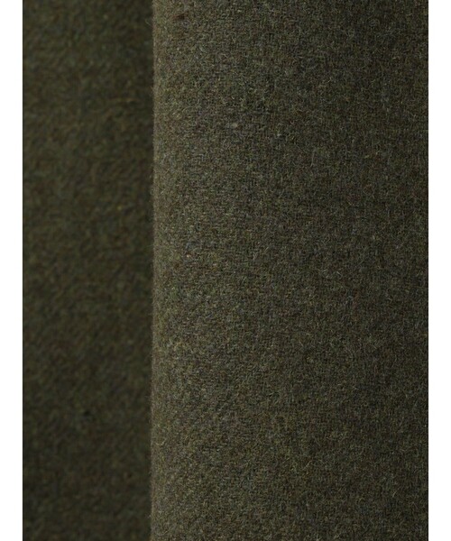 mizuiroind（ミズイロインド）の「mizuiro ind ウールブレンドスタンドカラーシャツワンピース（ワンピース・レディース・ブラウン/ライトグレー/ブラック・FREE）」の5枚目の写真