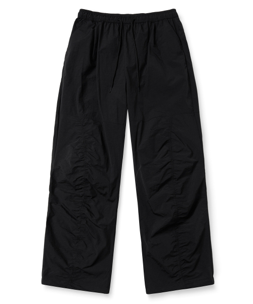 BROWNBREATH(ブラウンブレス)の「TAG NYLON SHIRRING PANTS - BLACK(その他パンツ・レディース・その他・L/XL/S/M)」の1枚目の写真
