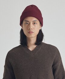 ANALOG MOOD（アナログムード）の「セミベーシックビーニー（ワイン）（ニットキャップ/ビーニー）」