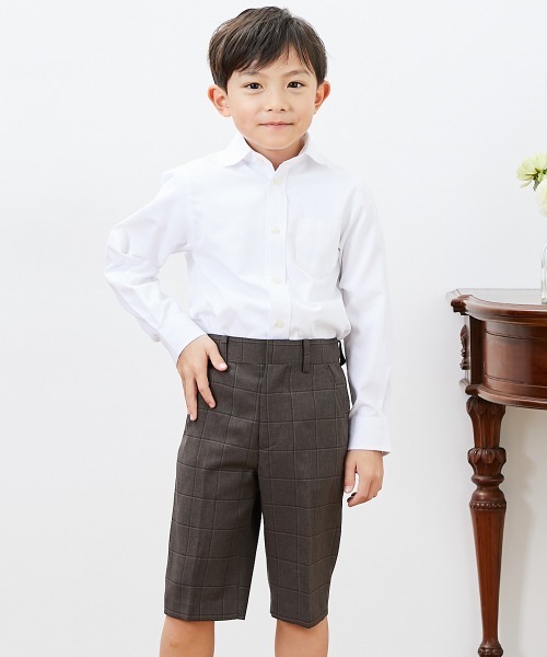 EASTBOY（イーストボーイ）の「【EAST BOY】フォーマルハーフパンツスーツ５点セット　(120～130cm)（スーツセット・キッズ・ブラウン・130/120）」の3枚目の写真