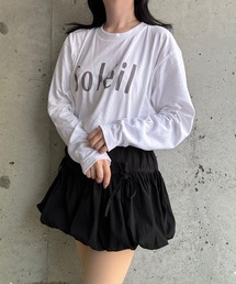 プリントロゴロンT/長袖Tシャツ